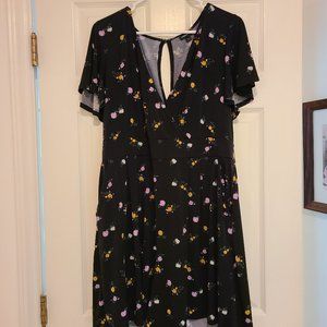 Size 2 Torrid black floral romper